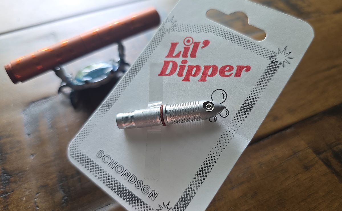 Closeup of the Lil' Dipper metal dip nib.